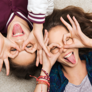 Jugendliche Mädchen begleiten als Eltern